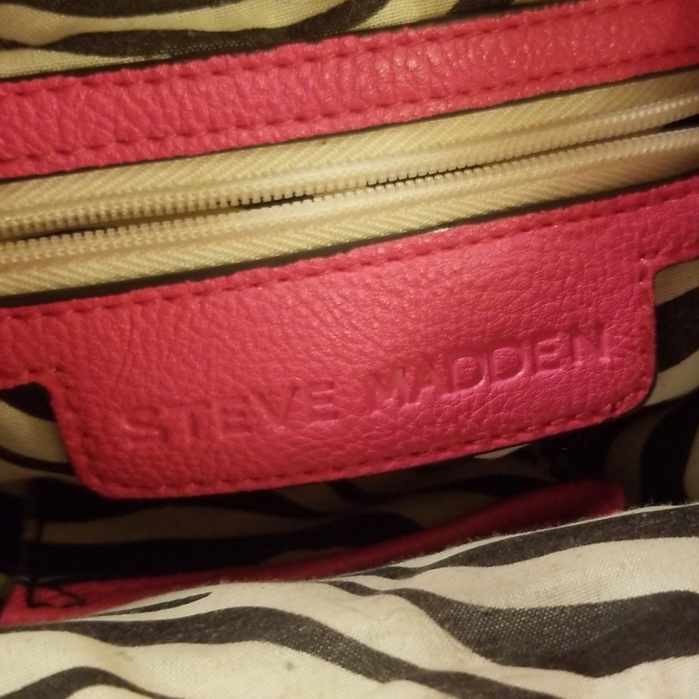 Pink Steve Madden Draw String Cross Over - image 3
